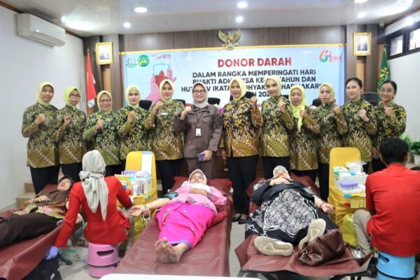 Kejaksaan Negeri Depok Lakukan Aksi Donor Darah dalam Rangka HBA Ke- 64