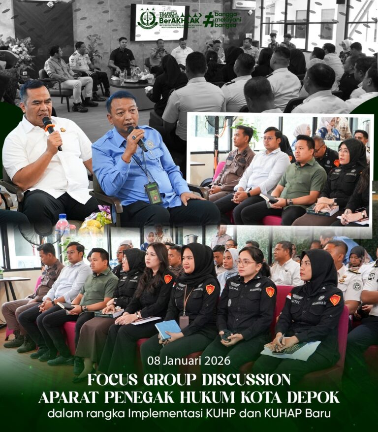 Focus Group Discussion (FGD) Aparat Penegak Hukum Kota Depok dalam rangka Implementasi KUHP dan KUHAP Baru